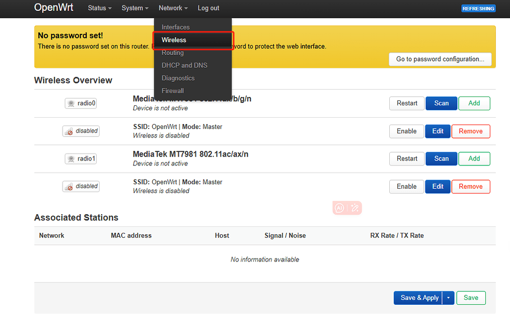 OpenWrt One启动WiFi - 〖OpenWrt〗 - 香蕉派开源硬件 Banana pi open source project